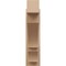 Ekena Millwork 6-in W x 20-in D x 24-in H Balboa Block Rough Cedar Woodgrain TimberThane Outlooker, Primed Tan OUTUR060X20X24BOA44RCPR - alternate 2
